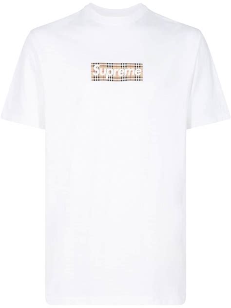 supreme burberry box logo stock x|supreme burberry box t shirt.